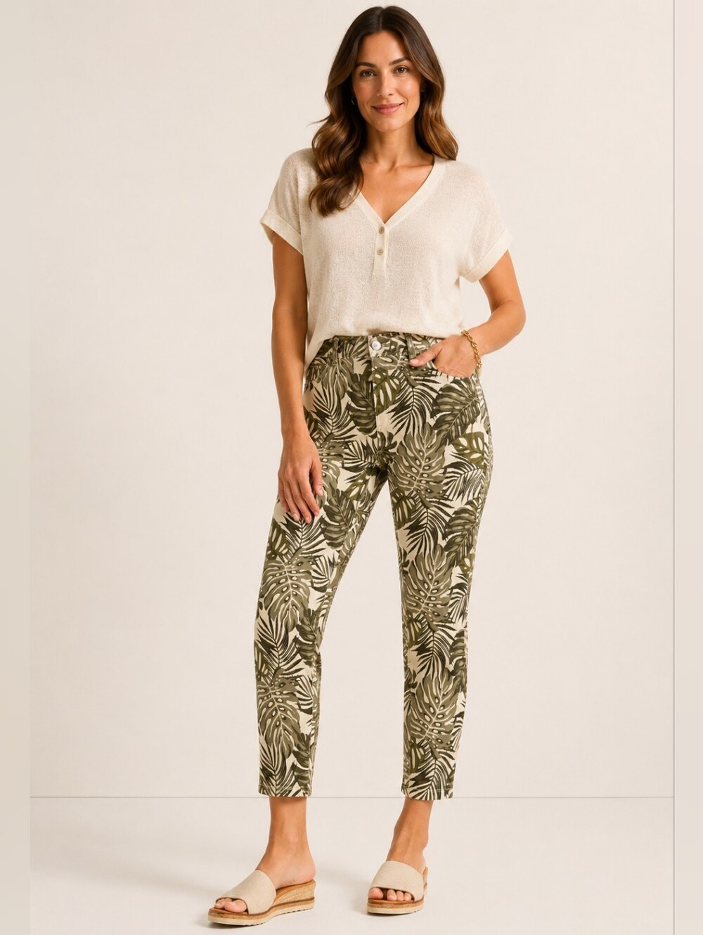 ❤️ NWOT! TOMMY BAHAMA ELLA TWILL HIGH RISE ANKLE SKINNY JEANS IN TEA LEAF 8 (29)